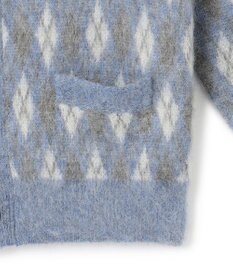 J.PRESS MEN 【KING SIZE】【WEB限定カラー有】モヘアヤーン アーガイルカーディガン