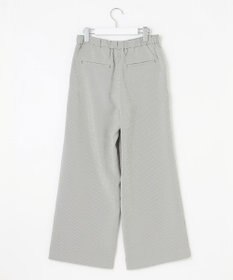 J.PRESS LADIES 【洗える】エアロツイルストライプ イージーパンツ