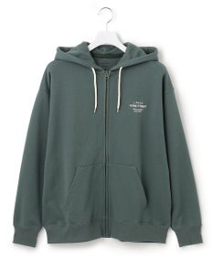 J.PRESS YORK STREET 【UNISEX】フルジップ裏毛ロゴパーカー