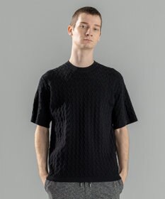 JOSEPH HOMME 【洗える】ドライコットンリンクス　半袖クルーネックニット