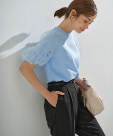 組曲 【人気につき新色追加！】チュールスリーブ カットソー