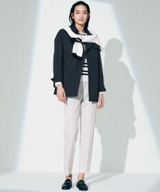 23区 S 【洗える】ラスターコットンポリエステル ボーダー ニット