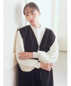 earth music&ecology 圧縮ニットＺＩＰジャンスカ