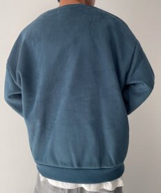 WEGO フェイクスウェードロゴプルオーバー