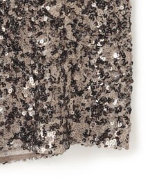 BEIGE， 【洗える】ALYSSUME / スパンコールストレッチニットスカート