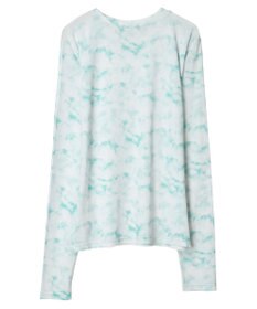 Green Parks クルーネックアソート柄シアープルオーバー