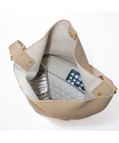 UNBILLION カシュカシュ cachecache / シボフェイクレザーソフトホーボーバッグ