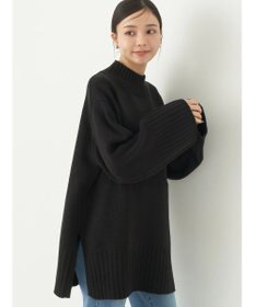 earth music&ecology アンチピリングリブハイネックチュニック