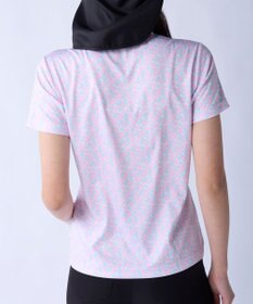 FILA GOLF／marie claire 【Marie claire sports】小花柄ハーフジップ半袖シャツ