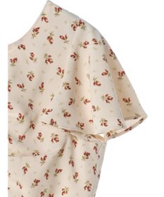 earth music&ecology フロントギャザーフラワーワンピース