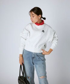 OP／FILA 【Kappa】ショート丈 ドロップショルダー 裏毛スウェット