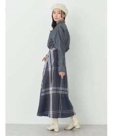 earth music&ecology スタンドフリルシャツ