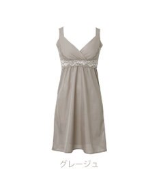 BRADELIS New York 【BRADELIS NewYork peace】綿混キャッチャーカップレースブラスリップ ボディラインをカバーする補整スリップ