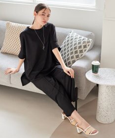 Tiaclasse 【おのののかさん着用】冷凛(ひやりん)カノコカットソーピンタックパンツ