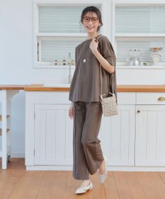 Tiaclasse 【おのののかさん着用】冷凛(ひやりん)カノコカットソーピンタックパンツ