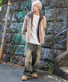 WEGO 【25年秋冬新作/MLサイズ展開】ワーカーズZIPジャケット