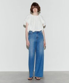 NAVE 【Nave 　洗える・接触冷感】クロップドジャージーブラウス