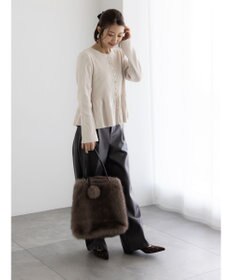 Te chichi モールペプラム2WAYニット