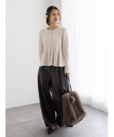 Te chichi モールペプラム2WAYニット