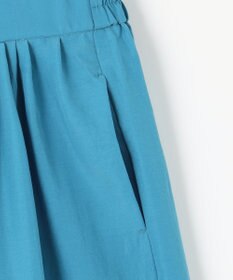 ANY L 【洗濯機可/ウエストゴム/UVケア】スパンボイル撥水スカートパンツ