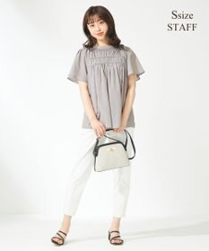 ANY SIS 【2WAY】シャンブレーカッセン ブラウス