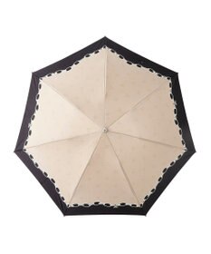 MOONBAT ランバン オン ブルー 折りたたみ傘 チェーン柄サテンジャガードプリント 簡単開閉