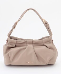 LA BAGAGERIE シープレザー　ギャザーミニバッグ