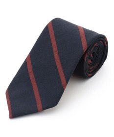 J.PRESS MEN ハンドプリントポプリンレジメンタル ネクタイ