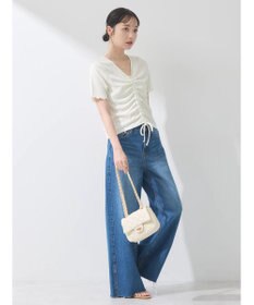 earth music&ecology ポコポコギャザードロストプルオーバー