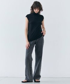 BEIGE， 【洗える・SPRiNG 3月号掲載】FICUS / デニムワイドストレートパンツ