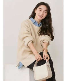 AMERICAN HOLIC クルーネック編み違いニットチュニック