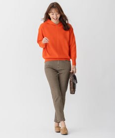 自由区 【洗える】ピュアカシミヤミルド フーディーニット