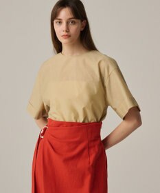 uncrave 【手洗い可】シアー ブラウス（uncrave WHITE）