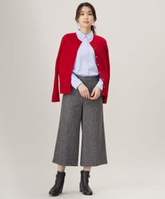 J.PRESS LADIES 【洗える】KNIT BASIC クルーネック カーディガン