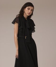GRACE CONTINENTAL ボウタイプリーツドレス