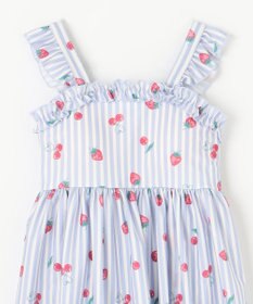 ANY KIDS ストライプ×フルーツ ワンピース 水着