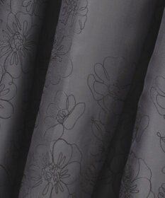 自由区 【洗える】シアーパネルエンブロイダリー スカート