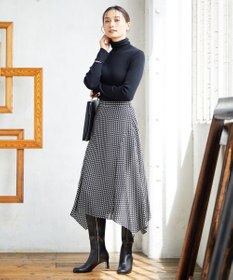 ICB 【洗える】 スモールパターンプリント  スカート