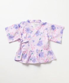 ANY KIDS 【洗濯機可能】簡単帯付き 甚平セット