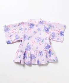 ANY KIDS 【洗濯機可能】簡単帯付き 甚平セット