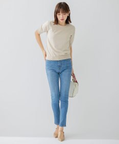 23区 L 【アンサンブル対応/洗える】プレミアム コットン 半袖 プルオーバー