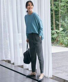 自由区 L 【洗える】ツイステッドダブルクロス テーパード パンツ