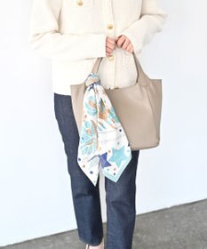 Marca 【the PORT by marca】EMBROIDERY 小判 シルクツイル スカーフ