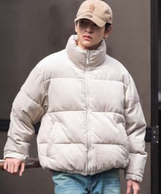 WEGO 【ユニセックス着用ITEM/MLサイズ展開】コーデュロイパファーブルゾン