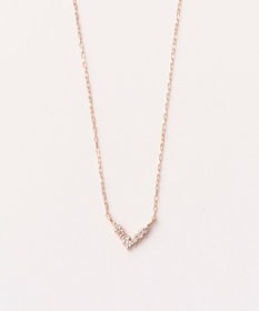 Phoebe 【K10RG】Vラインダイヤモンドネックレス/全長:40cm