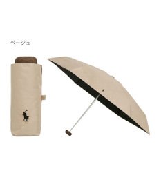 MOONBAT 【WEB限定】POLO RALPH LAUREN(ポロ ラルフローレン) 晴雨兼用日傘 折りたたみ傘 コンパクト PPワンポイント刺繍 一級遮光 遮熱 UV