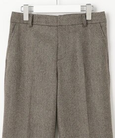 J.PRESS LADIES 【セットアップ対応】ウールストレッチツイード ストレート パンツ