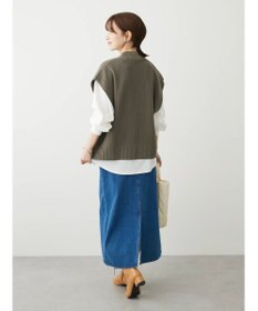 Green Parks ＳＥＴ２点モックネックカノコベスト＋ロンＴＥＥ
