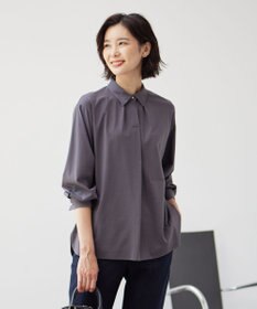 J.PRESS LADIES 【吸水速乾】OUKAプレーティング シャツカラー カットソー