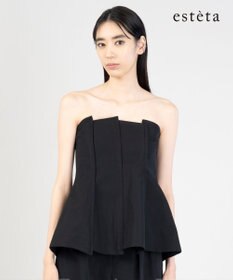 23区 【エステータ】ウールリネン ビスチェ